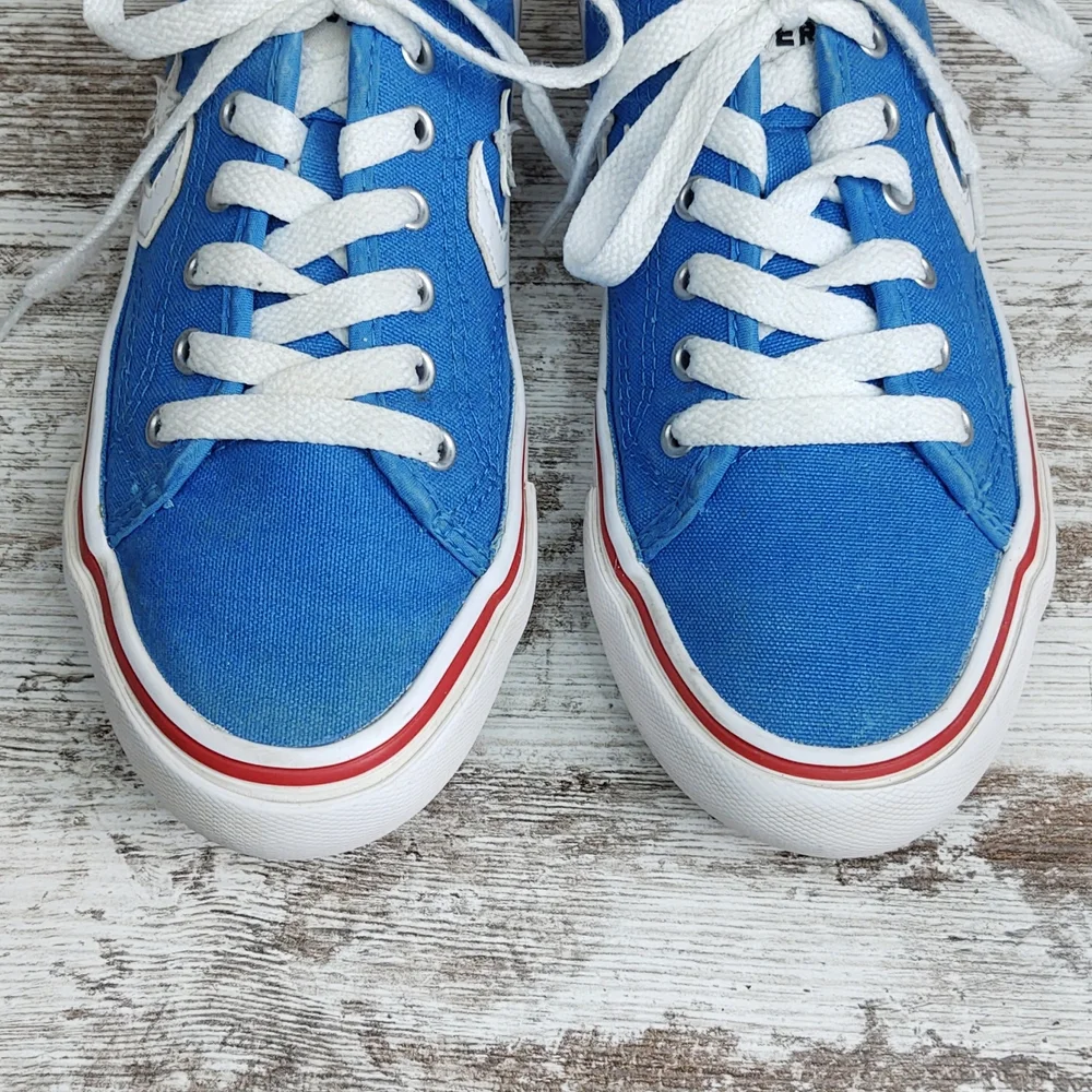 🟦Sz 2 Converse Star Replay Blue Tropic Canvas Sneakers - Picture 6 of 15